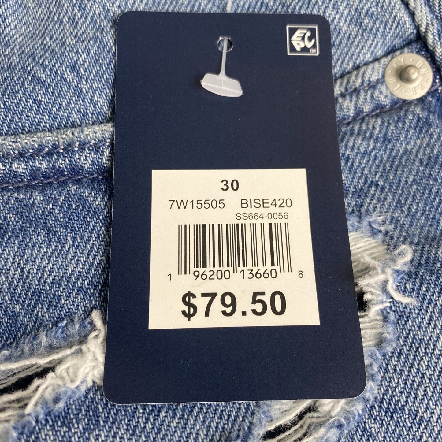 Lucky Brand Women's Ripped Cutoff Denim Shorts Blue Size 30