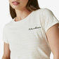 Lucky Brand Women's Stripe Cotton Baby Tee Pink Size X-Large