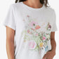 Lucky Brand Women's Bouquet Floral Graphic Tee White Size Small