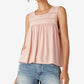 Lucky Brand Women's Lace Trim Tank Pink Size X-Large