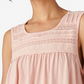 Lucky Brand Women's Lace Trim Tank Pink Size X-Large