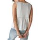 Lucky Brand Women's Lace Front Sleeveless Tank Top White