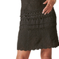 Lucky Brand Women's Cotton Diamond Crochet Mini Dress Black Size X-Small