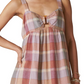 Lucky Brand Women's Sleeveless Cutout Babydoll Dress Pink Size XX-Large