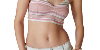 Lucky Brand Women's Striped Brami Matchback Top Purple Size X-Large