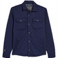 Ralph Lauren Men's Quilted Snap Up Shirt Jacket Blue Size X-Large