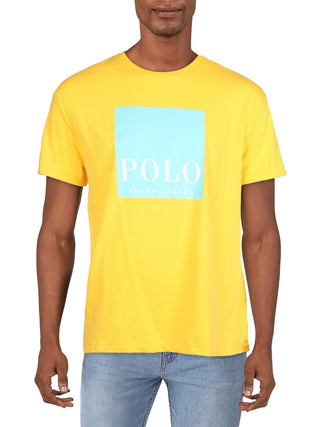 Polo Ralph Lauren Men's Cotton Classic Fit Graphic T-Shirt Yellow Size Medium