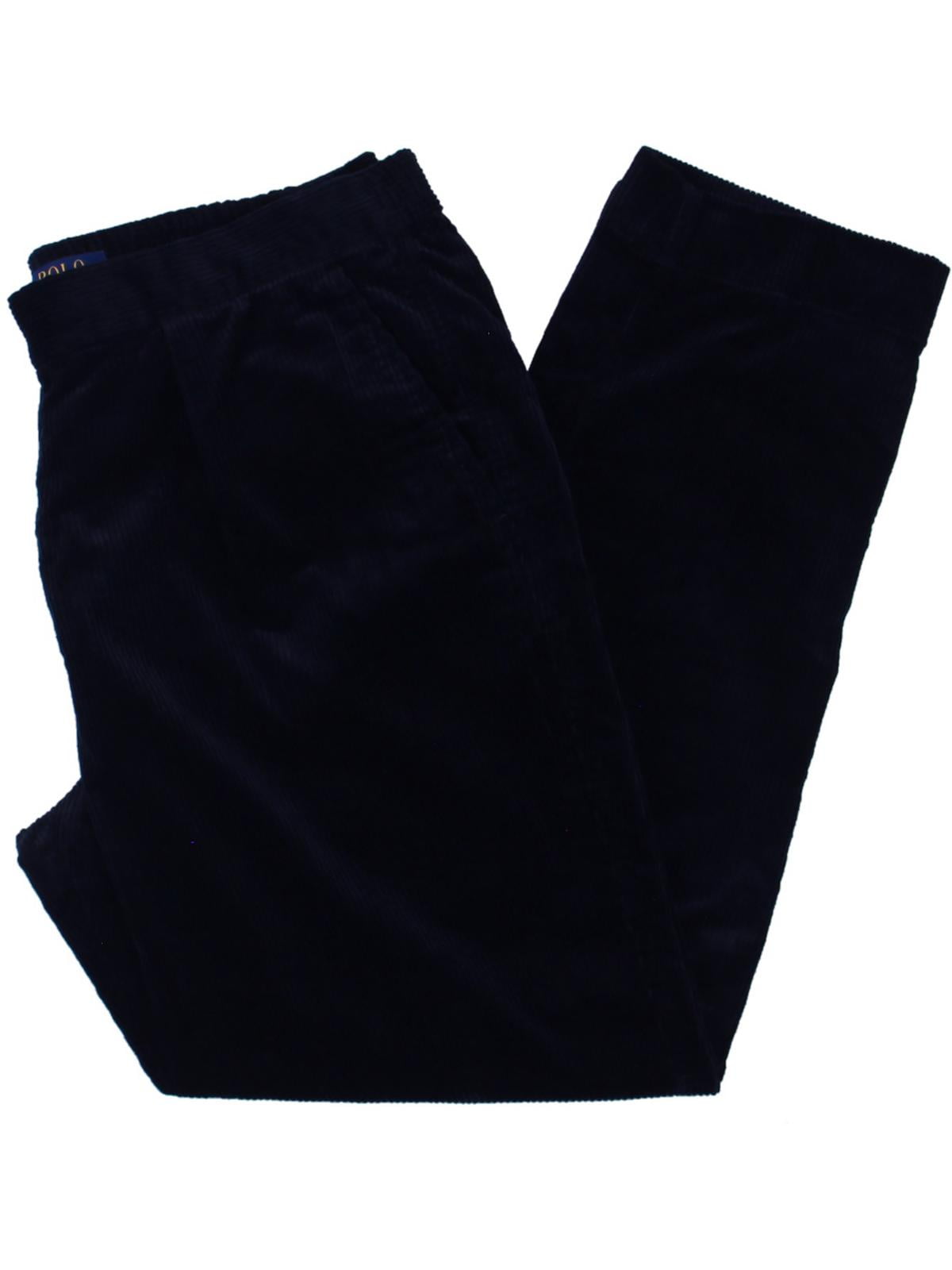 Ralph Lauren Men's Corduroy Drawstring Trouser Pants Blue Size 32X32