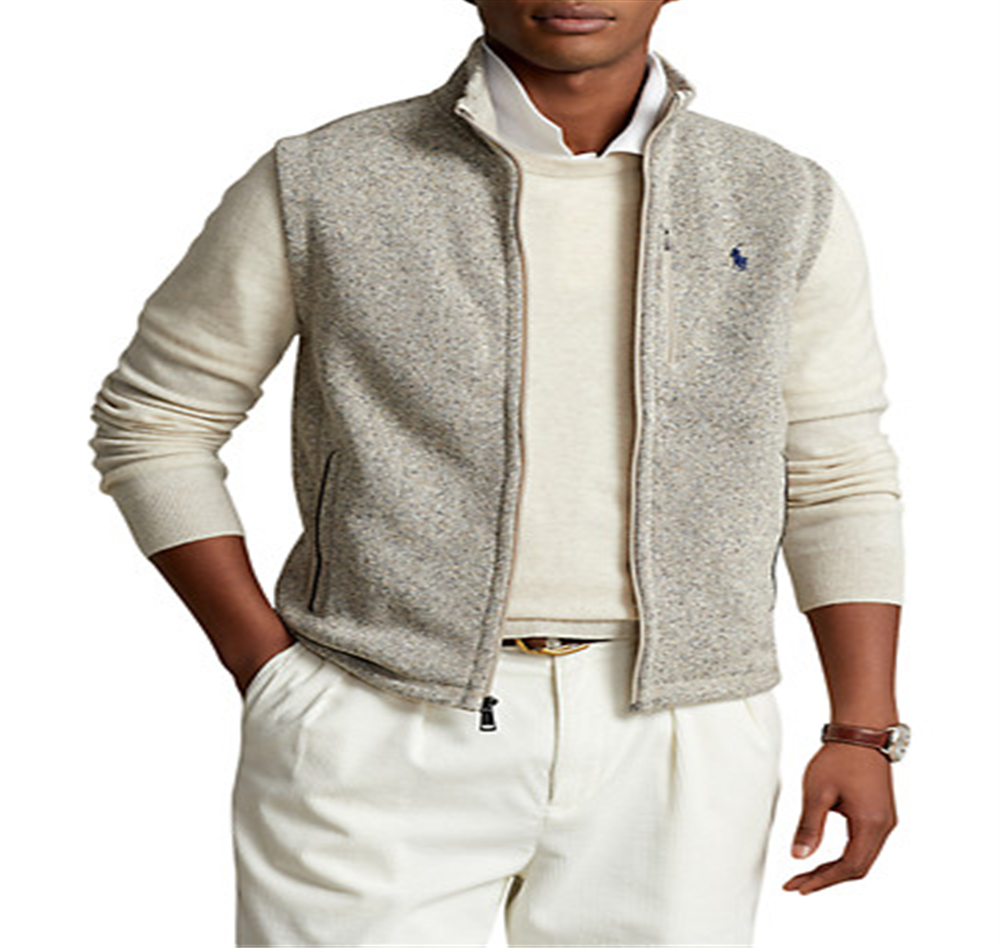 Polo Ralph Lauren Men's Fleece Sweater Vest Gray Size XX-Large