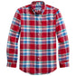 Ralph Lauren Men's Plaid Stretch Performance Flannel Button Up Shirt Red Size XX-Large