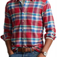 Ralph Lauren Men's Plaid Stretch Performance Flannel Button Up Shirt Red Size XX-Large