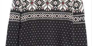 Ralph Lauren Men's Fair Isle Cotton & Cashmere Crewneck Sweater Black Size Small
