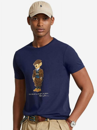 Ralph Lauren Men's Classic Fit Polo Bear T-Shirt Blue Size Small