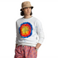 Ralph Lauren Men's Logo Tie Dye Print Fleece Sweatshirt White Size Large