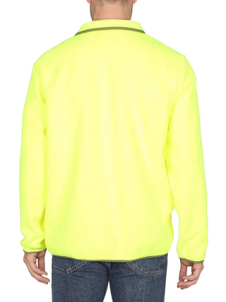 Ralph Lauren Men's Fleece Half Snap Pullover Yellow Size Small
