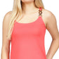 Michael Kors Women's Three Ring Tank Top Red Size Medium