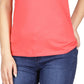Michael Kors Women's Three Ring Tank Top Red Size Medium