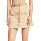 Michael Kors Women's Chain Grommet Mini Skirt Brown Size 8