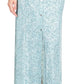 Michael Kors Women's Printed Maxi Shirtdress Blue Size X-Large