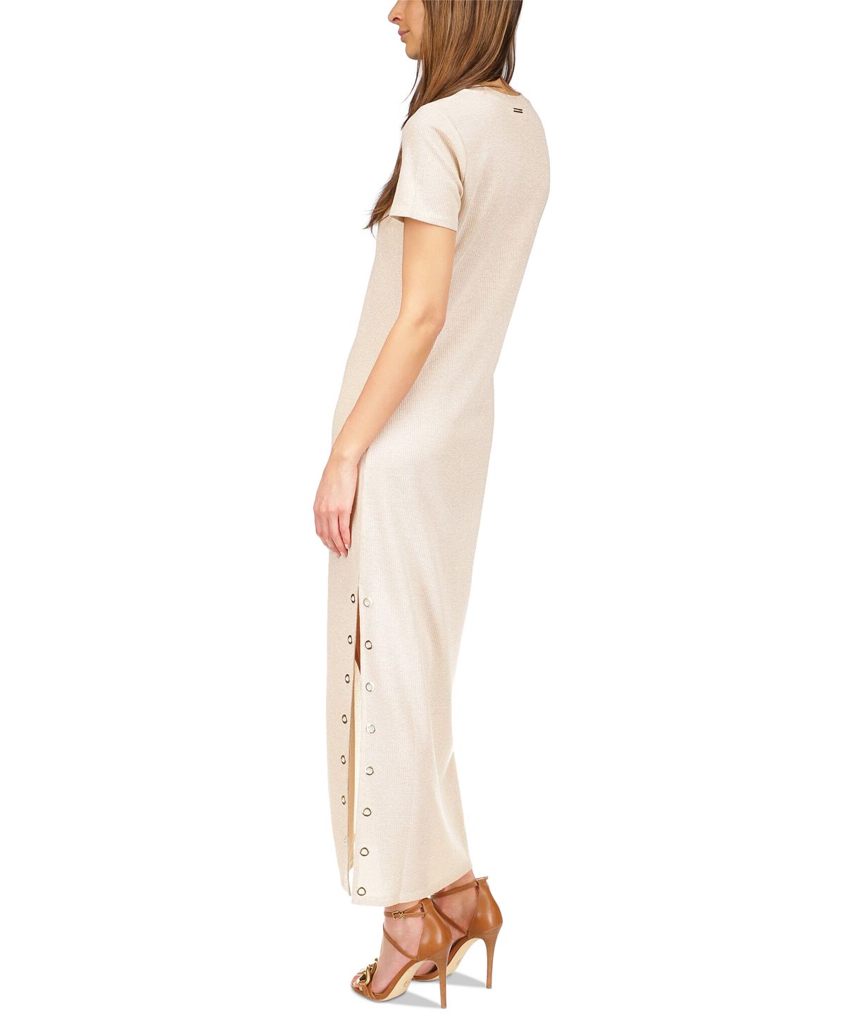 Michael Kors Women's Ribbed T-Shirt Dress White