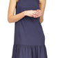 Michael Kors Women's Chain Neck Halter Dress Blue Size Large