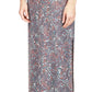 Michael Kors Women's Paisley Chain Strap Maxi Dress Blue Size Small