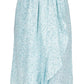 Michael Kors Women's Cotton Printed Faux Wrap Skirt Blue Size Petite Large