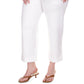 Michael Kors Women's Solid Rolled Cuff Pants White Size 0X