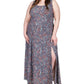 Michael Kors Women's Paisley Scoop Maxi Tank Dress Blue Size 3X