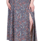 Michael Kors Women's Paisley Scoop Maxi Tank Dress Blue Size 3X