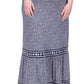 Michael Kors Women's Border Print Slip Maxi Dress Blue Size 3X