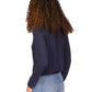 Michael Kors Women's Collar Wrap Top Blue