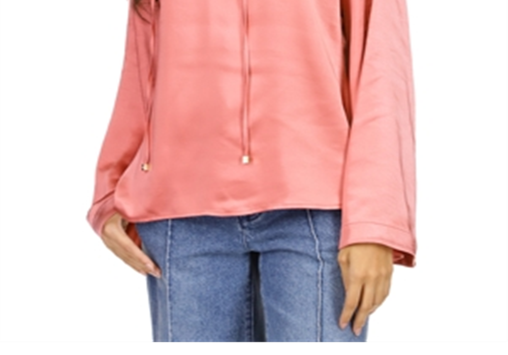 Michael Kors Bell Sleeve Chain Neck Top