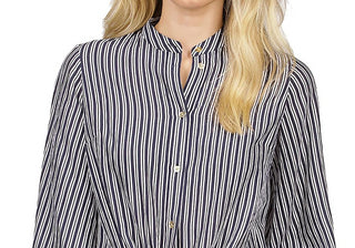 Michael Kors Halo Tie Hem Shirt Blue