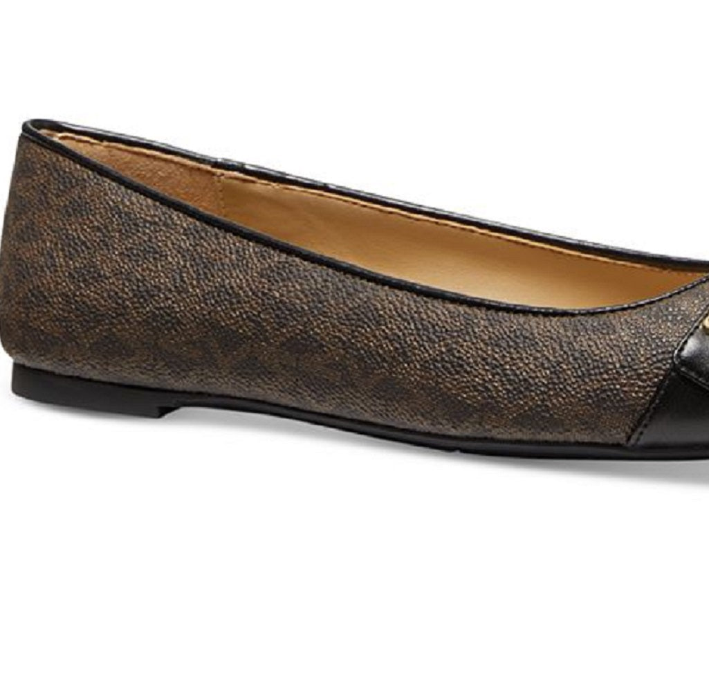 Michael Kors Women's Jilly Ballet Flat Brown Size 11