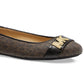 Michael Kors Women's Jilly Ballet Flat Brown Size 11