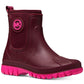 Michael Kors Women's Tucker Pull on Rain Booties Red Size 6M