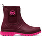 Michael Kors Women's Tucker Pull on Rain Booties Red Size 6M