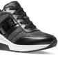 Michael Kors Women's Mabel Trainer Lace Up Sneakers Black Size 7M