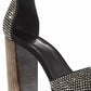 Michael Kors Women's Peep Toe Ankle Strap Sandals Black Size 7