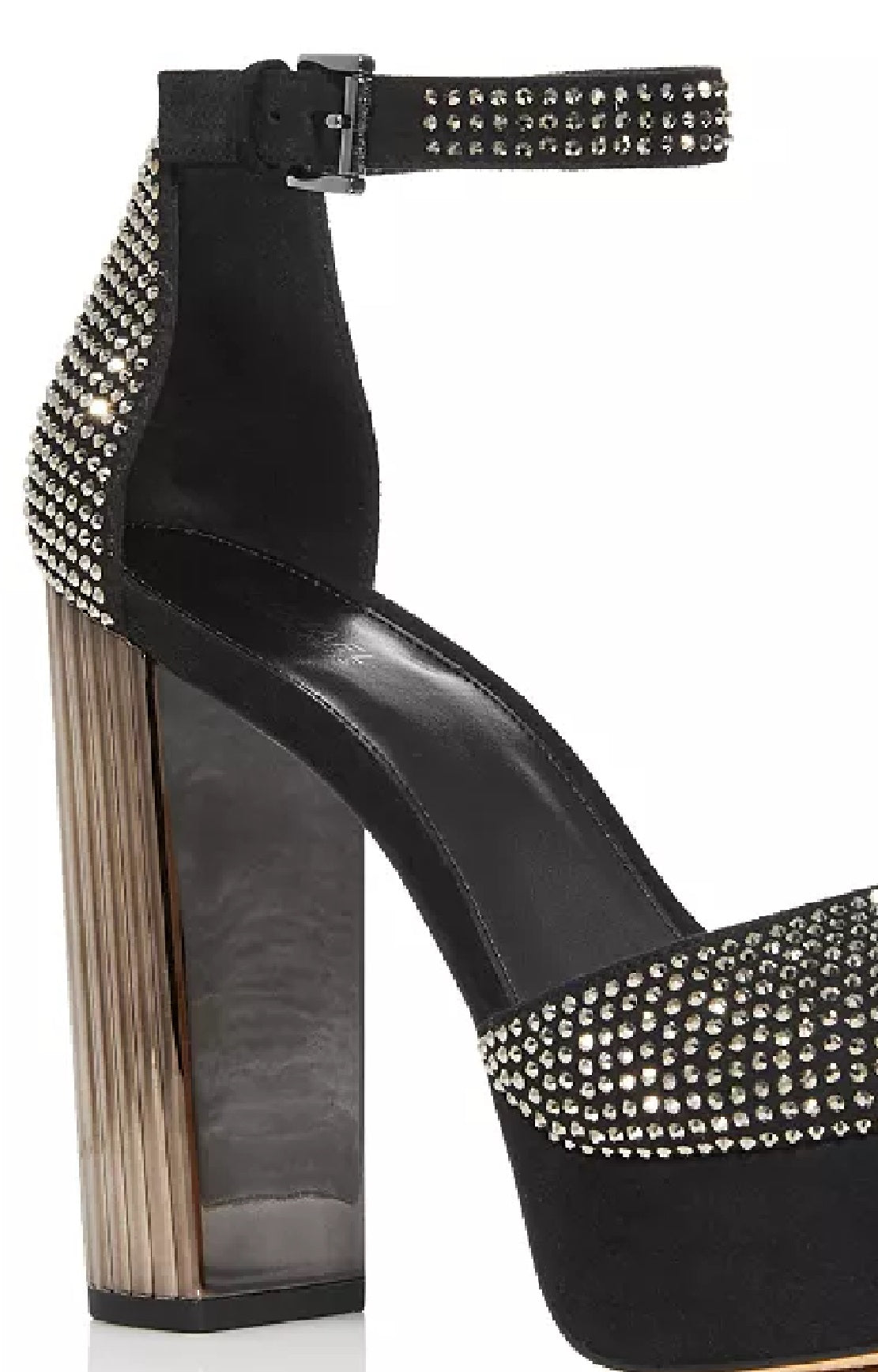Michael Kors Women's Peep Toe Ankle Strap Sandals Black Size 7