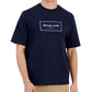 Michael Kors Men's Flagship Box Logo T-Shirt Blue Size Large