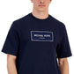 Michael Kors Men's Flagship Box Logo T-Shirt Blue Size Large