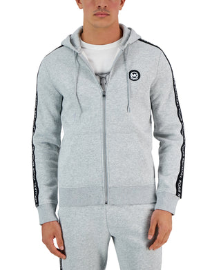Michael Kors Men's Logo Tape Fleece Hoodie Gray Size XX-Large