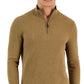 Michael Kors Men's Textured Quarter Zip Sweater Brown Size Large