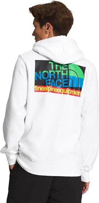 The North Face Men's Graphic Injection Hooded Sweatshirt White Size X-Large