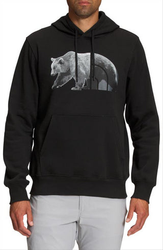 The North Face Men's Bear Logo Hoodie Sweatshirt Black Size XX-Large
