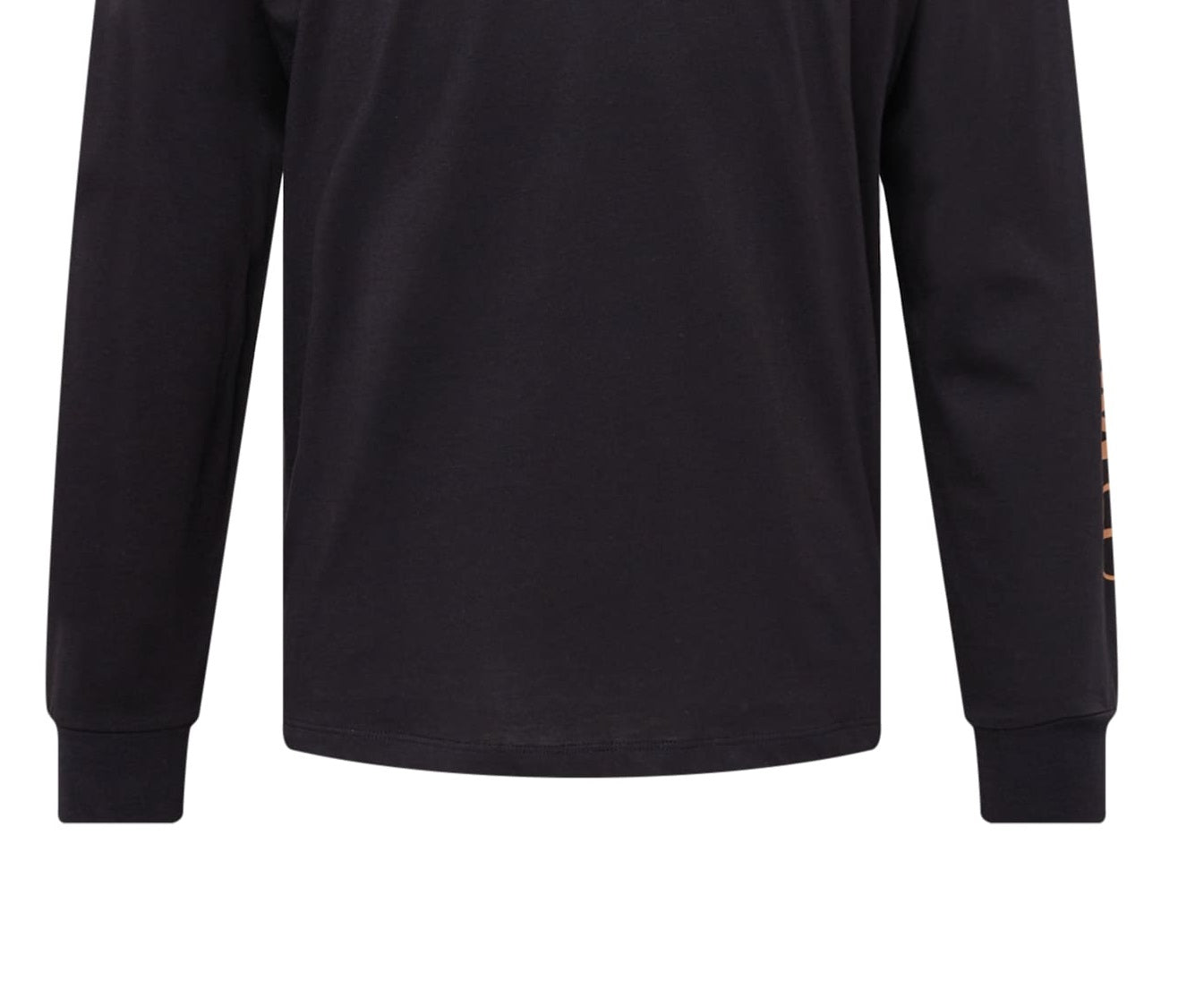 Timberland Men's Long Sleeve Chest Stack Logo Tee Black Size Large