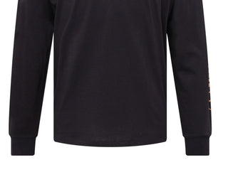 Timberland Men's Long Sleeve Chest Stack Logo Tee Black Size XX-Large