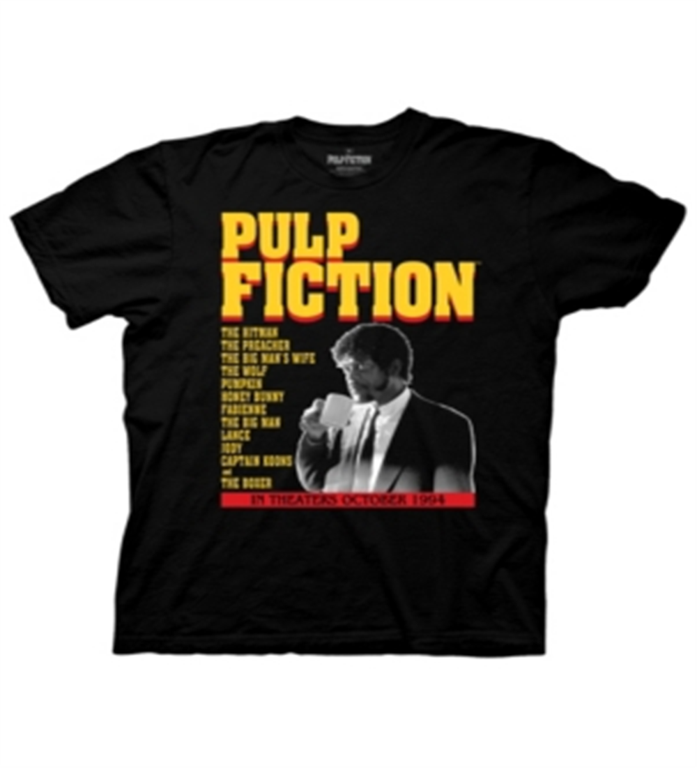 Ripple Junction Men's Pulp Fiction Poster Graphic T-Shirt Black Size Medium